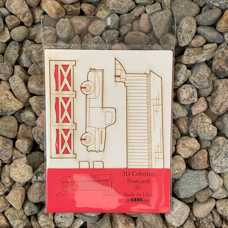 Pop Out Postcard - Covered Bridge