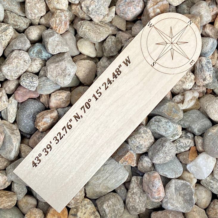 Bookmark - Portland, ME Compass Rose