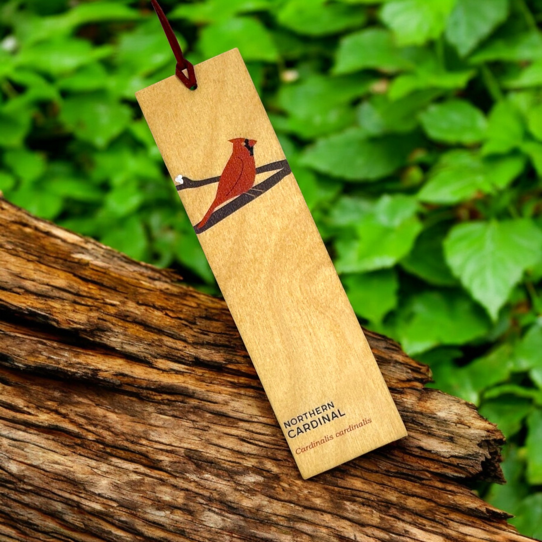 Wooden Bookmark - Cardinal - Image 2