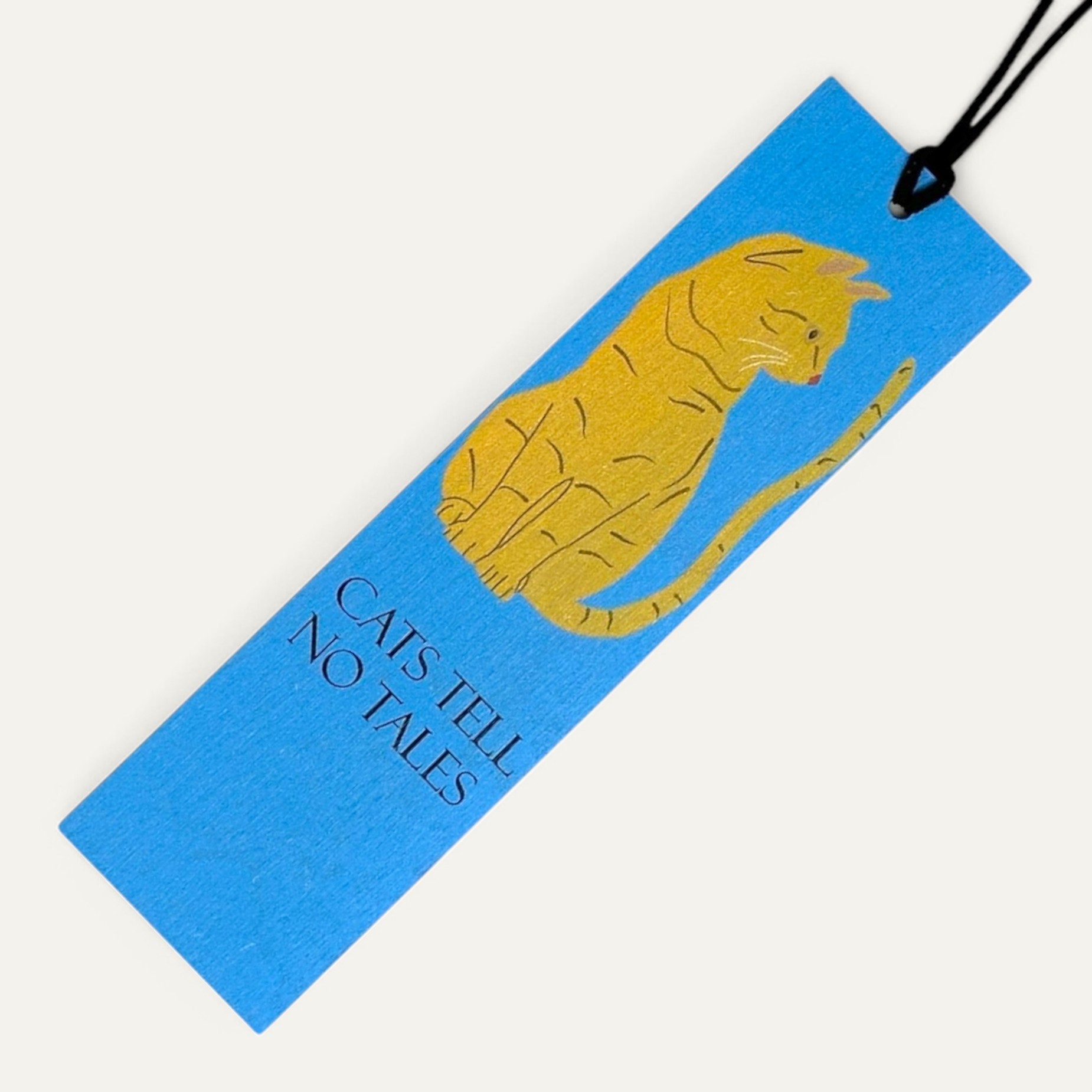 Wooden Bookmark - Cats Tell No Tails - Image 2