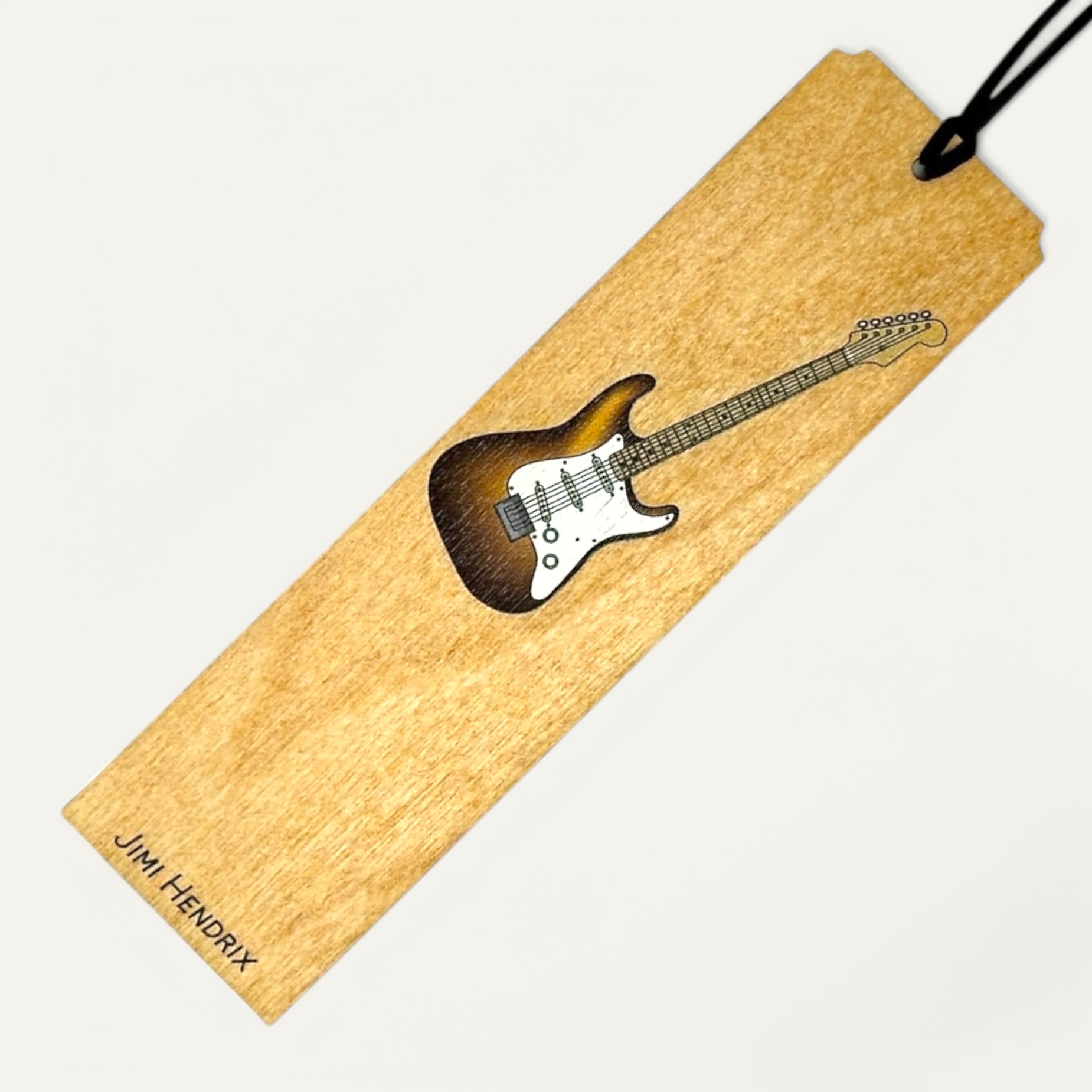 Wooden Bookmark - Jimi Hendrix Guitar